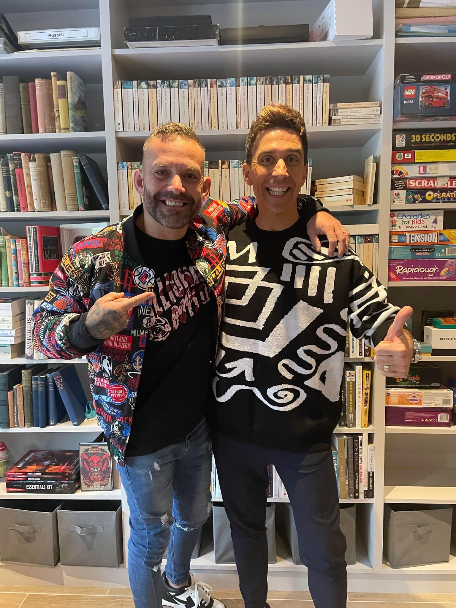 Paul Mort with Russell Kane